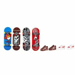 MATTEL Hot Wheels Fingerboards + Schoenen 4-Pack Assorti -Basic Boek 0194735057696 1