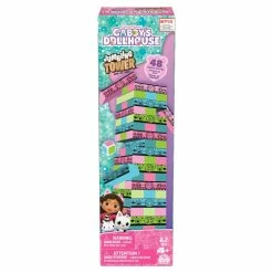 SPIN MASTER Gabby's Dollhouse Jumbling Tower Blokkentoren Spel Met 48 Houten Blokjes 10 SPIN MASTER Gabby's Dollhouse Jumbling Tower Blokkentoren Spel Met 48 Houten Blokjes -Basic Boek 0778988460825 3