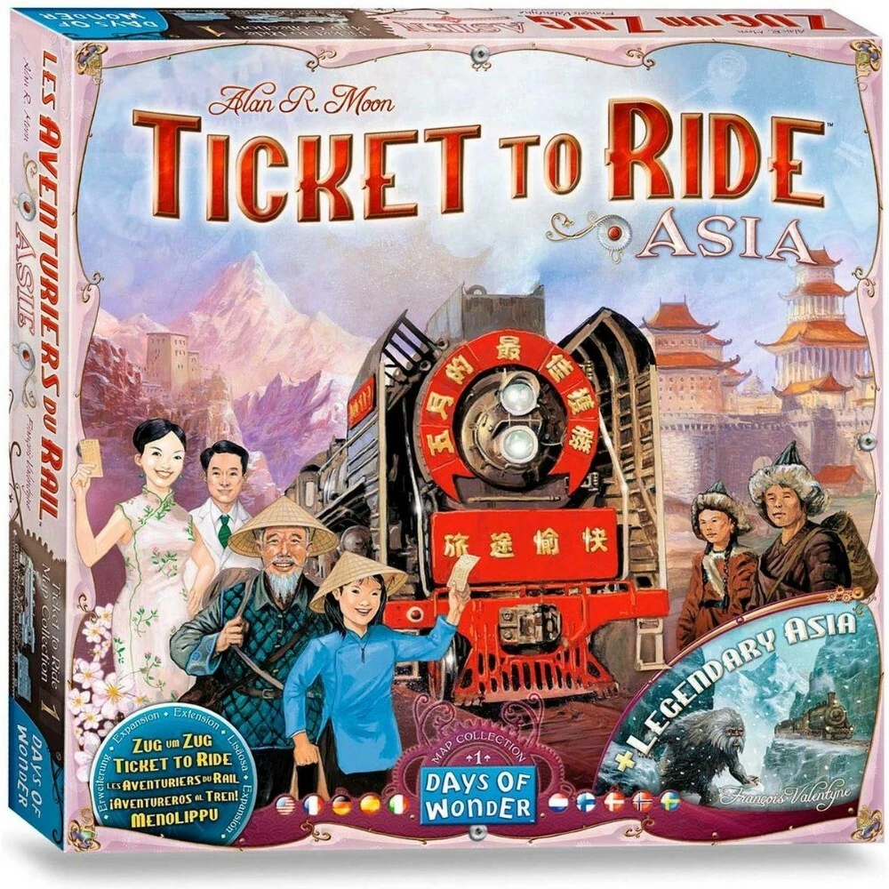 Asmodee Ticket To Ride Asia 3 Asmodee Ticket To Ride Asia