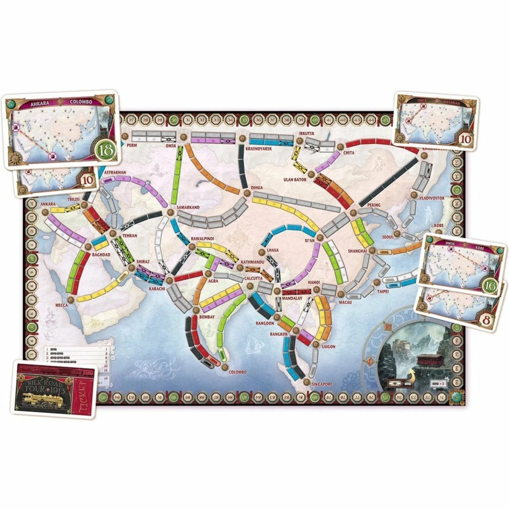 Asmodee Ticket To Ride Asia 4 Asmodee Ticket To Ride Asia - Afbeelding 2