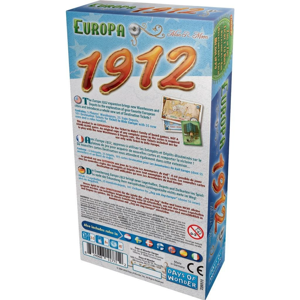 Asmodee Ticket To Ride Europa 1912 Uitbreiding 5 Asmodee Ticket To Ride Europa 1912 Uitbreiding - Afbeelding 3
