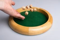 Clown Games Houten Dobbelbak + Dobbelstenen 11 Clown Games Houten Dobbelbak + Dobbelstenen -Basic Boek 8712051096247 1