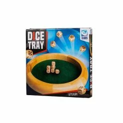 Clown Games Houten Dobbelbak + Dobbelstenen 15 Clown Games Houten Dobbelbak + Dobbelstenen -Basic Boek 8712051096247 5
