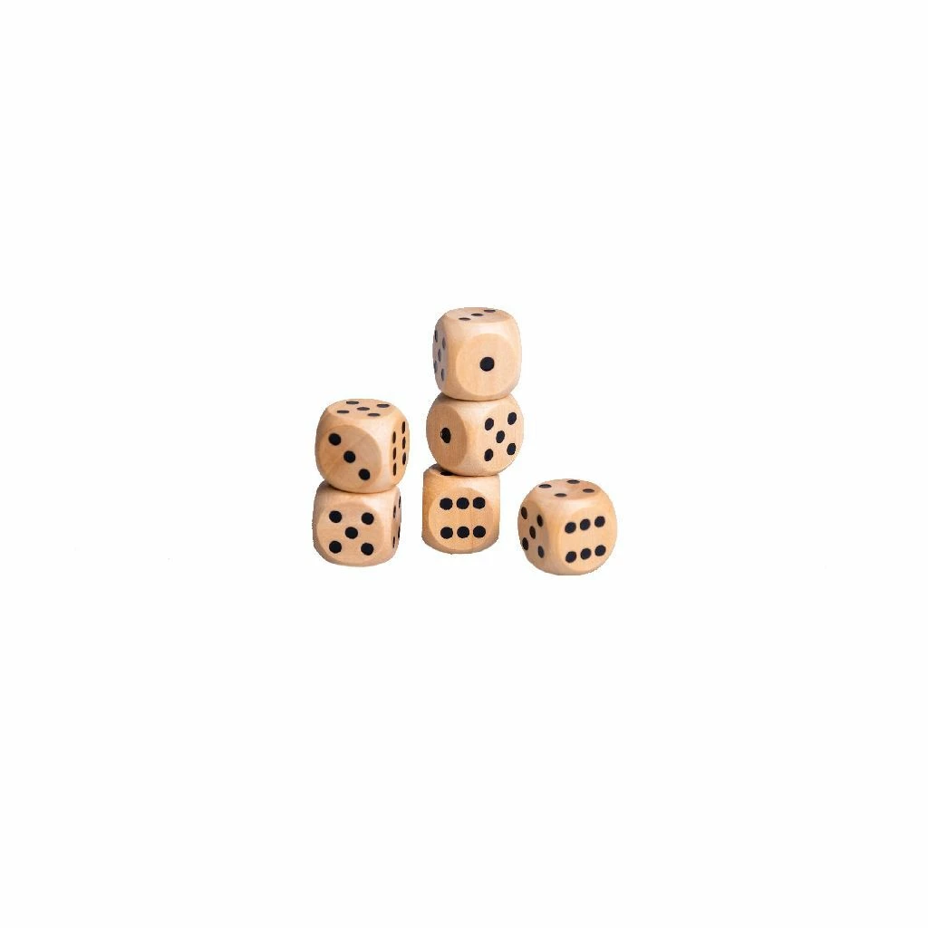 Clown Games Houten Dobbelbak + Dobbelstenen 8 Clown Games Houten Dobbelbak + Dobbelstenen - Afbeelding 6