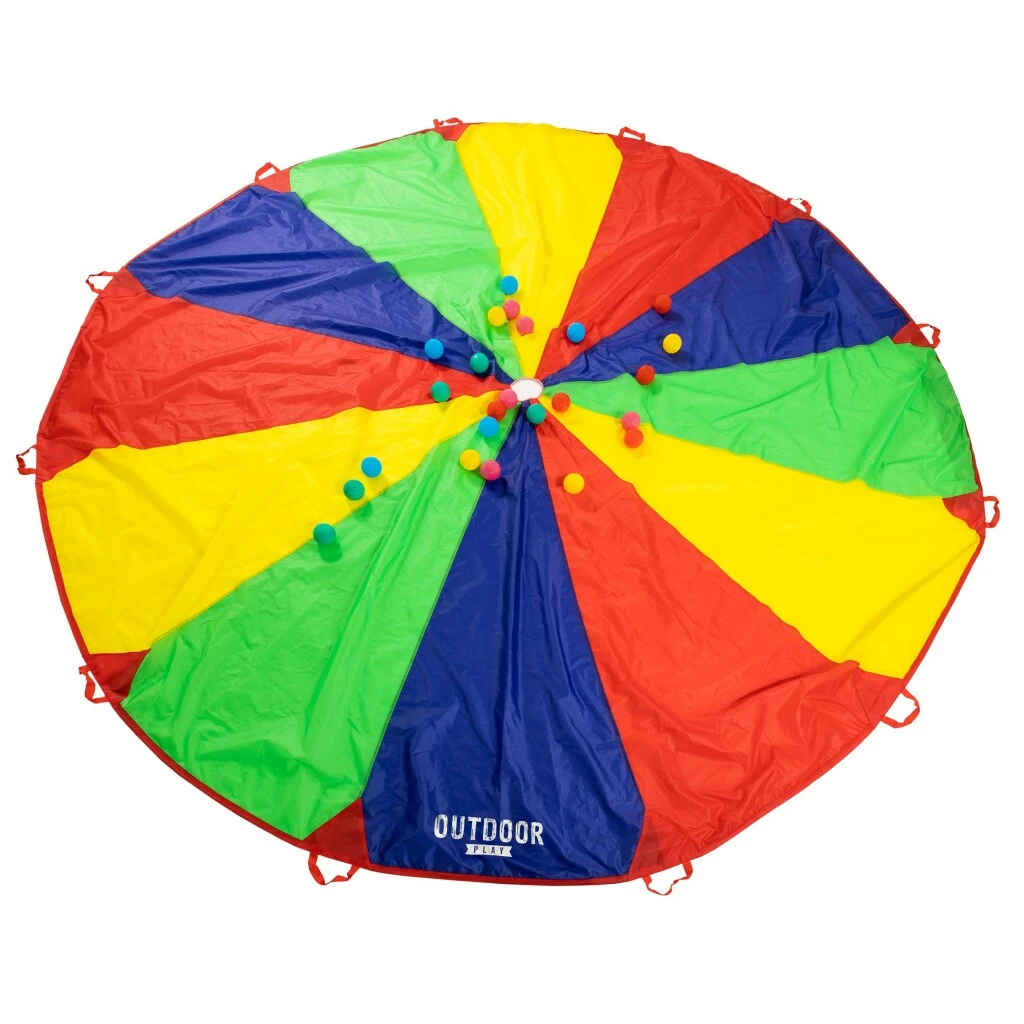Outdoor Play Parachutedoek Met Ballen 4 Outdoor Play Parachutedoek Met Ballen - Afbeelding 2