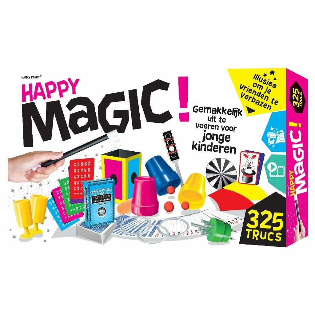 Hanky Panky Toys Happy Magic Goochelset Met 325 Trucs 3 Hanky Panky Toys Happy Magic Goochelset Met 325 Trucs